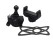 Universal Bicycle Handlebar Clip Holder for GPS/ Smarphones