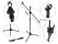 Adjustable Microphone Stand with Boom Arm & Tripod