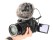 Compact On-Camera Microphone with Shock Mount